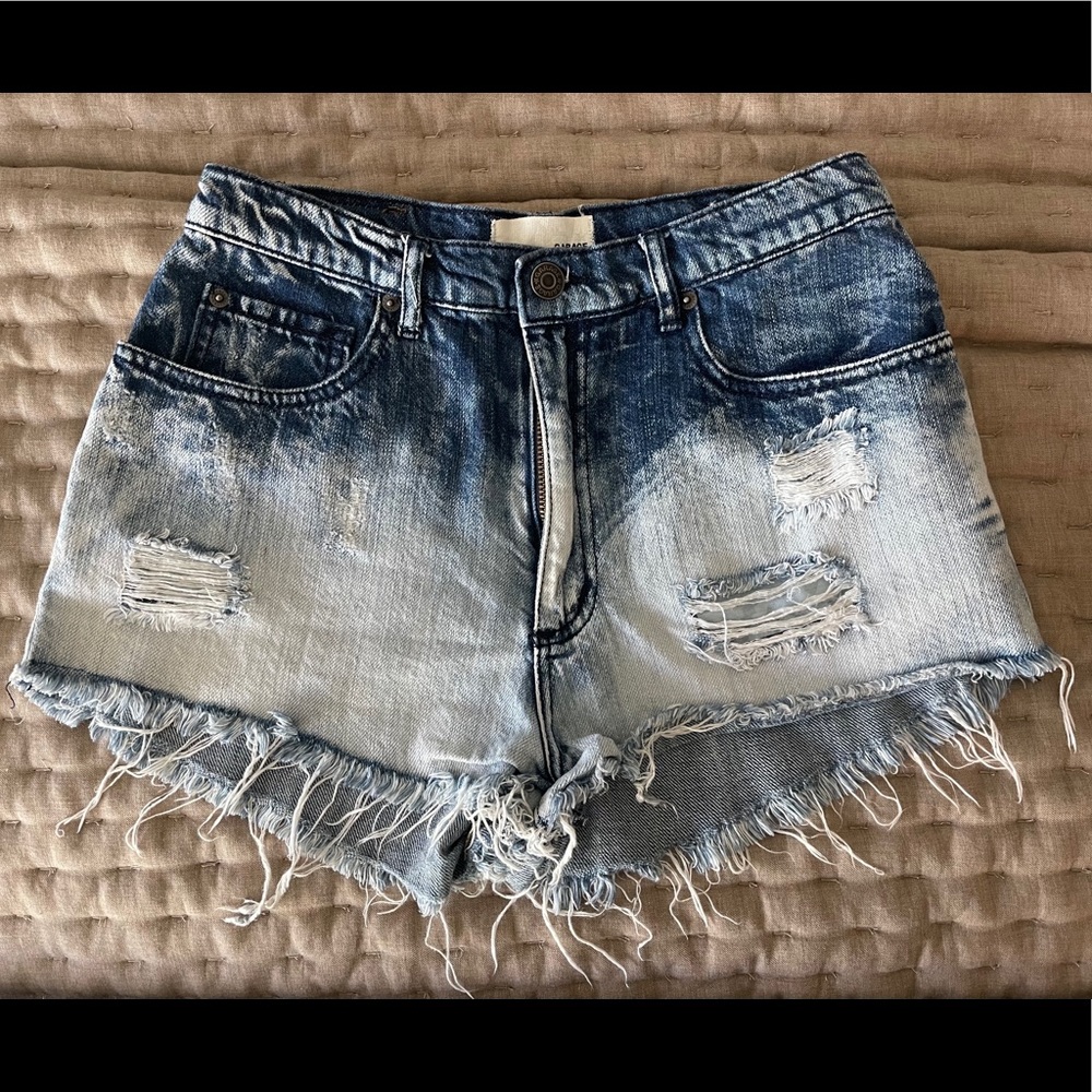 Garage High Waisted Jean Shorts